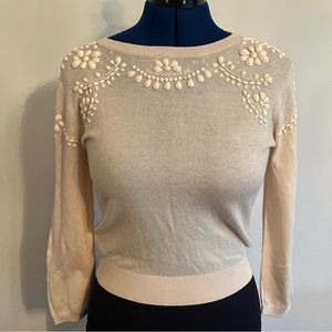 Jenny Yoo Millie Sweater BHLDN beaded